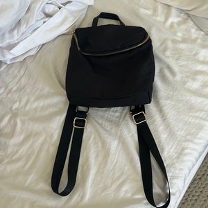 Small black backpack